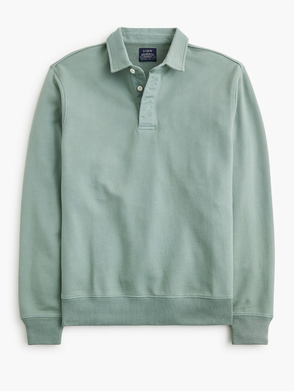 J.Crew Rugby pullover sweatshirt Wild Sage Green Men’s Medium NWT Preppy College